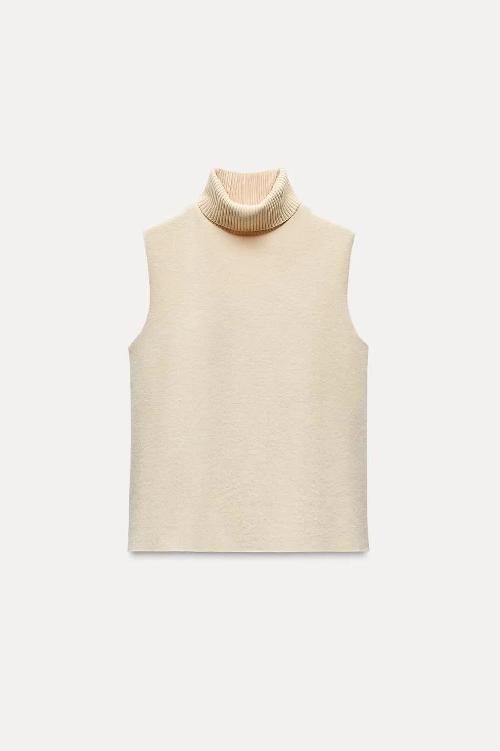 ZARA Winter Layersnew^TOP SOFT GOLA ALTA Cru