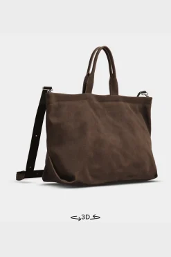 ZARA Malas / Mochilas^TOTE BAG EM PELE LIMITED EDITION Castanho