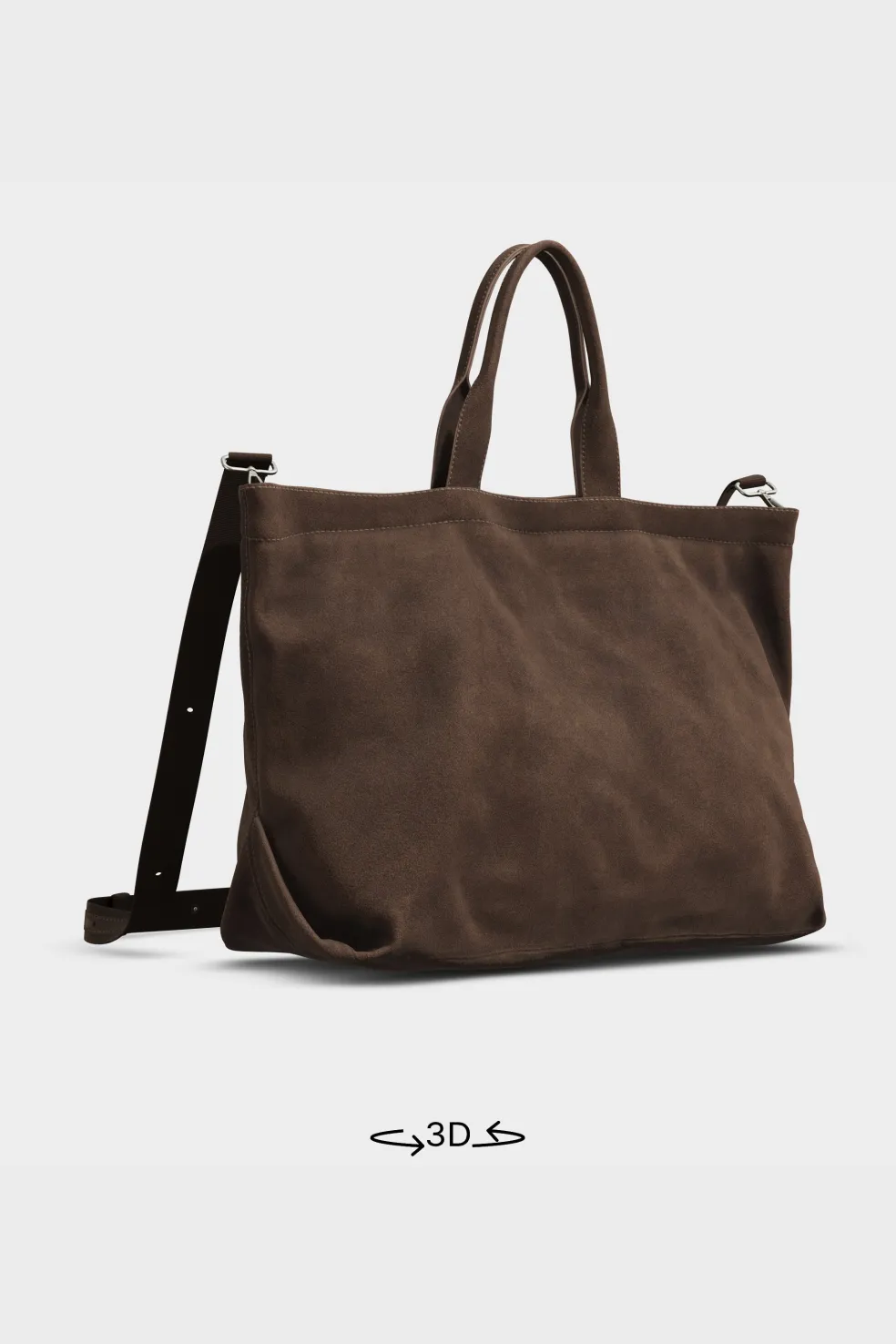 ZARA Malas / Mochilas^TOTE BAG EM PELE LIMITED EDITION Castanho