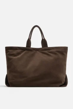 ZARA Malas / Mochilas^TOTE BAG EM PELE LIMITED EDITION Castanho