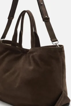 ZARA Malas / Mochilas^TOTE BAG EM PELE LIMITED EDITION Castanho