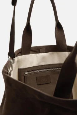 ZARA Malas / Mochilas^TOTE BAG EM PELE LIMITED EDITION Castanho