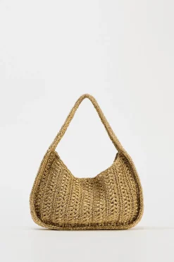 ZARA Malas^TOTE BAG ENTRANÇADO COM BRILHOS 6068/310