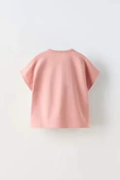 T-SHIRT APLIQUE FLORES-ZARA Cheap