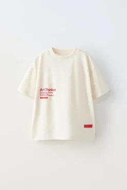 T-SHIRT ART THINKER-ZARA Cheap