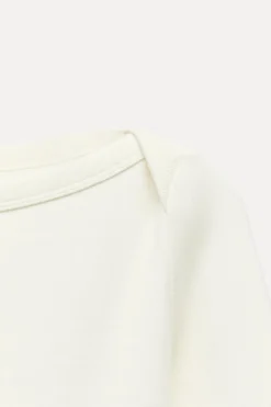 ZARA Winter Layersnew|T-Shirts^T-SHIRT BARCO RIB Branco-marfim