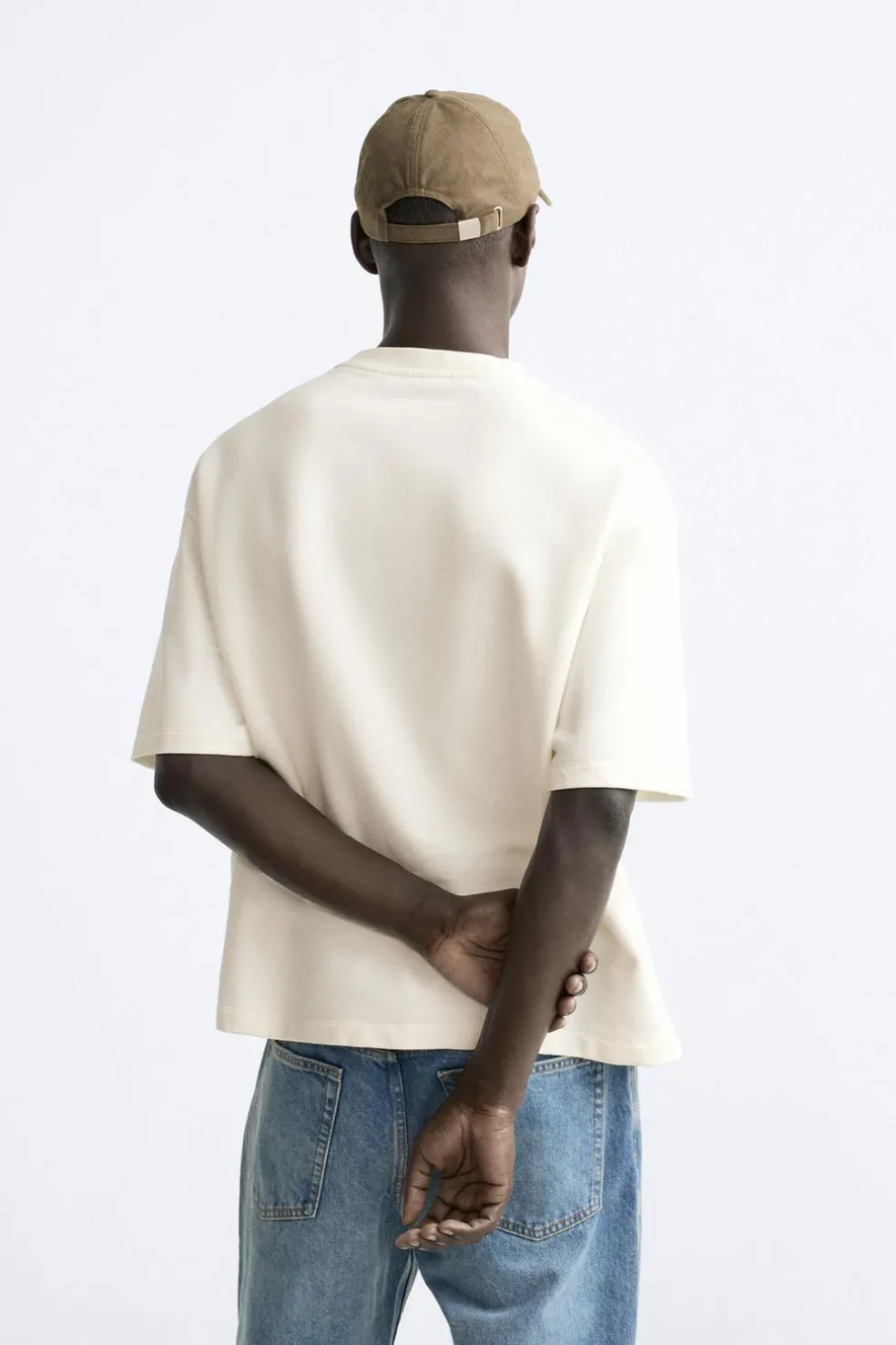 ZARA Sweatshirts|T-Shirts^T-SHIRT COM ESTAMPADOS EM CONTRASTE Branco-marfim