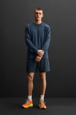ZARA Sweatshirts|T-Shirts^T-SHIRT ESTRUTURA REDE Azul-marinho
