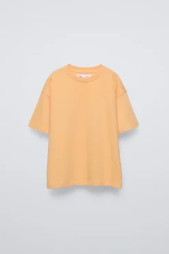 T-SHIRT MEDIUM WEIGHT-ZARA Cheap