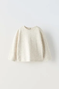 T-SHIRT RISCAS BOTÕES-ZARA Cheap