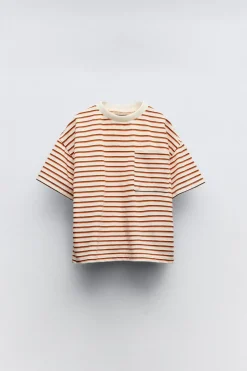 T-SHIRT ÀS RISCAS COM BOLSOS-ZARA Sale