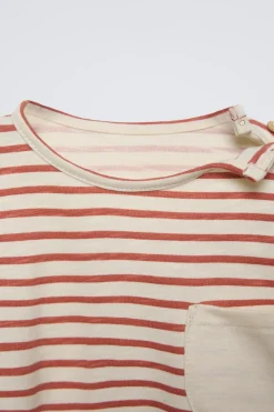 T-SHIRT ÀS RISCAS COM BOLSOS-ZARA Cheap