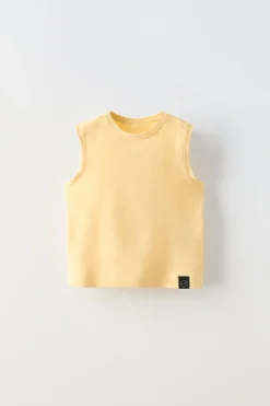 T-SHIRT SEM MANGAS-ZARA Hot