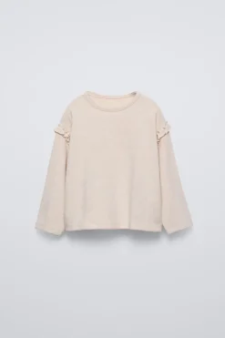 T-SHIRT SOFT TOUCH COM FOLHOS-ZARA Shop