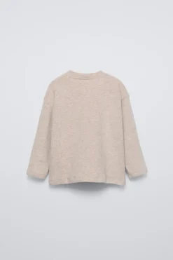 T-SHIRT SUAVE AO TOQUE COM BORDADO-ZARA Flash Sale