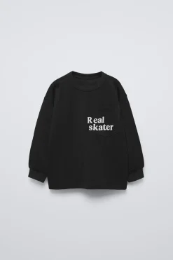 T-SHIRT TEXTO FLOCK-ZARA Cheap