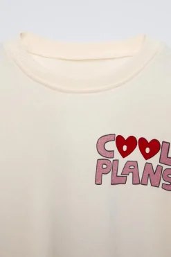 T-SHIRT TEXTO FLOCK-ZARA Store