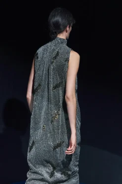 ZARA Vestidos|Cardigan / Camisolas^VESTIDO COMPRIDO DE LANTEJOULAS Prata