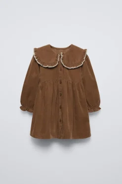 VESTIDO DE BOMBAZINA FINA-ZARA Cheap
