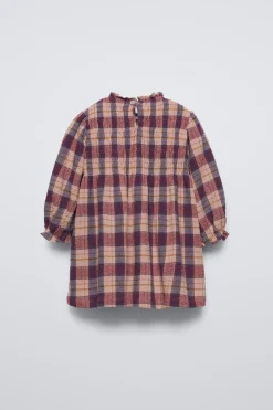 VESTIDO DE ESTRUTURA AOS QUADRADOS-ZARA Fashion