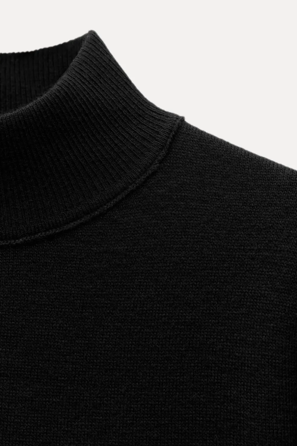 ZARA Vestidos|Cardigan / Camisolas^VESTIDO DE MALHA COM CINTO Preto
