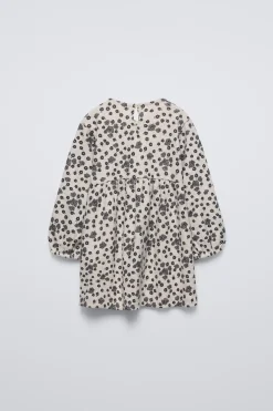VESTIDO ESPIGA COM ESTAMPADO-ZARA Discount
