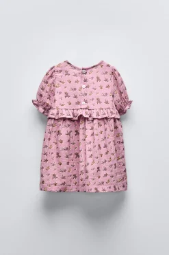VESTIDO ESTAMPADO FLORES-ZARA Outlet