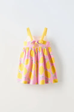 VESTIDO ESTAMPADO LAÇO-ZARA Discount