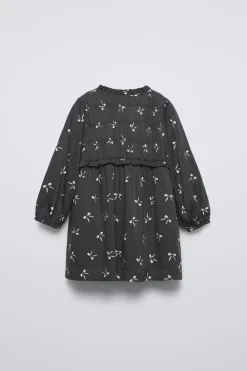 VESTIDO ESTAMPADO LAÇOS-ZARA Flash Sale
