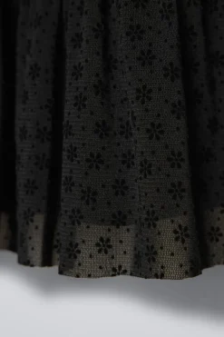 VESTIDO FLORES TULE FLOCKED-ZARA Sale