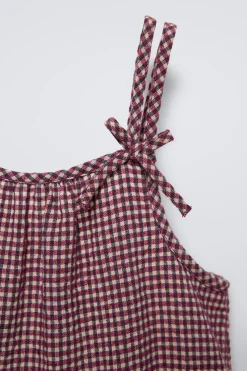 VESTIDO MACACÃO QUADRADOS-ZARA Clearance