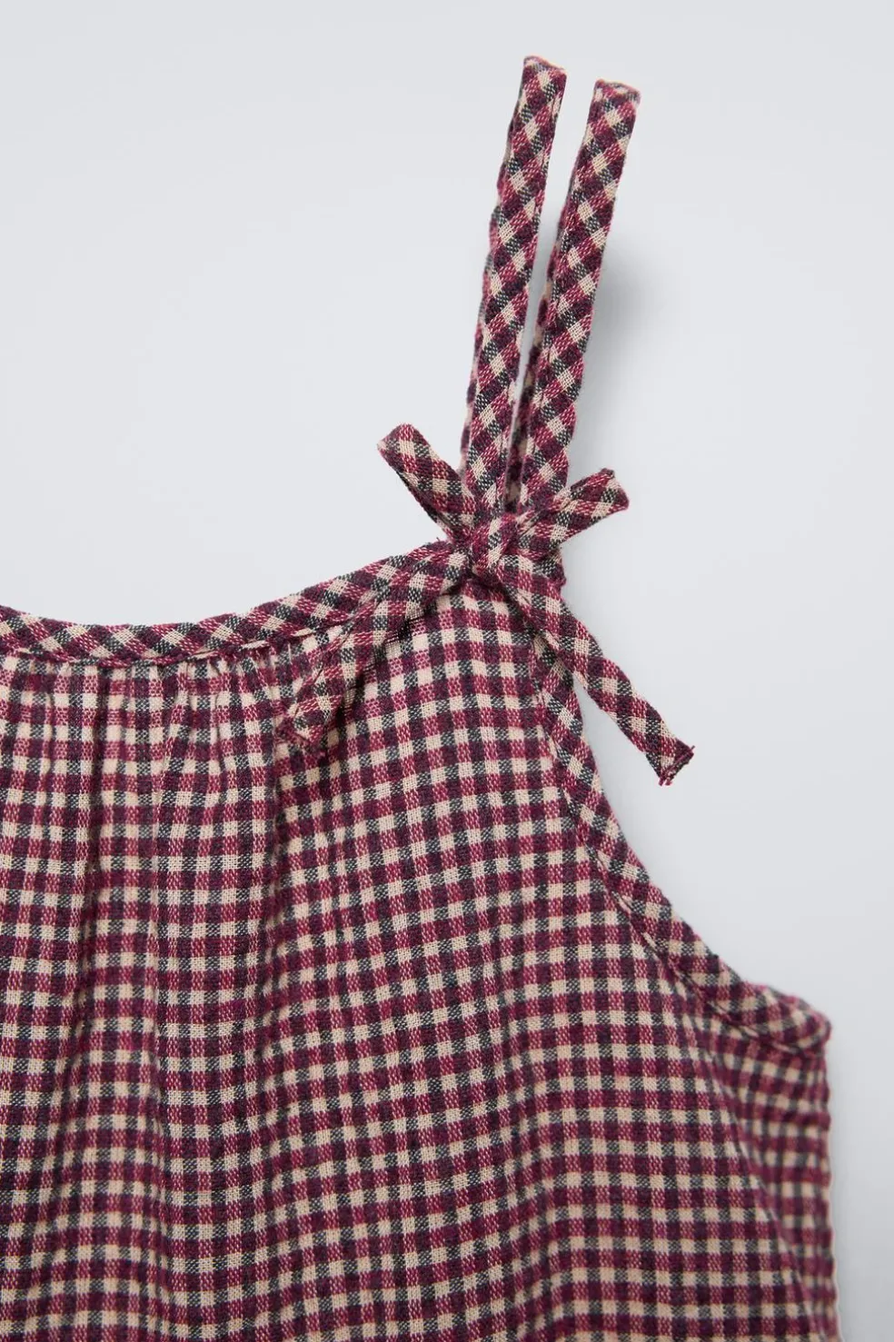VESTIDO MACACÃO QUADRADOS-ZARA Clearance
