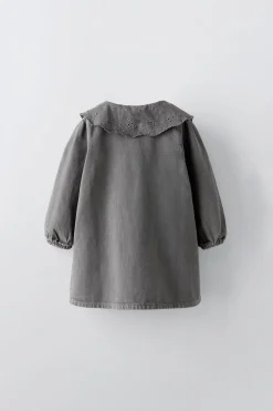 VESTIDO SARJA COM COLARINHO-ZARA Sale