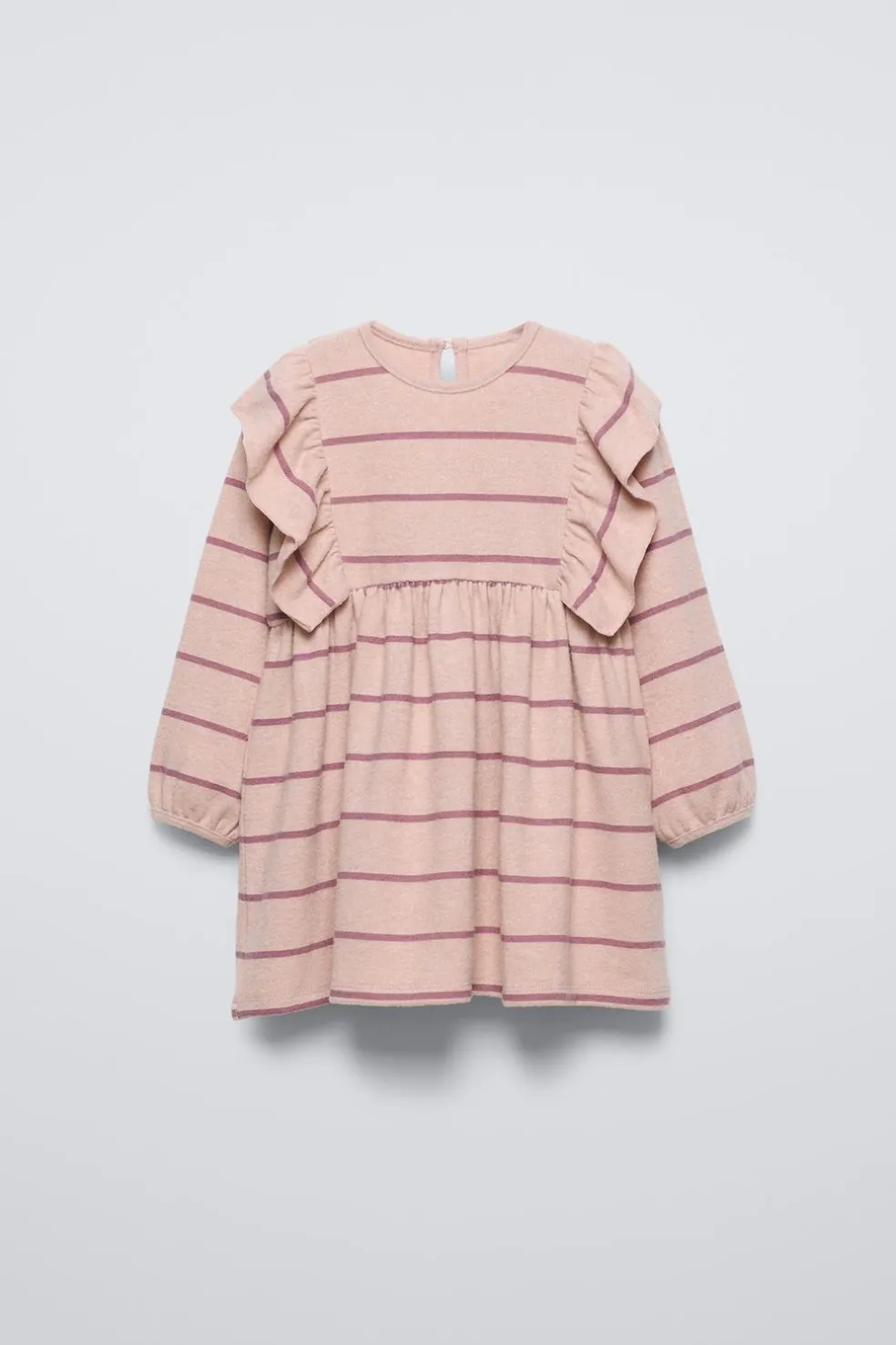 VESTIDO SOFT TOUCH FOLHOS-ZARA Clearance
