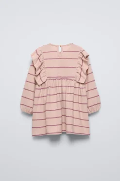 VESTIDO SOFT TOUCH FOLHOS-ZARA Clearance