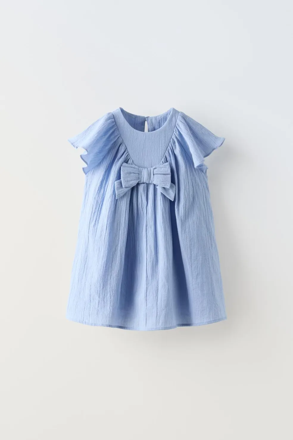 VESTIDO TEXTURA COM LAÇO-ZARA Clearance