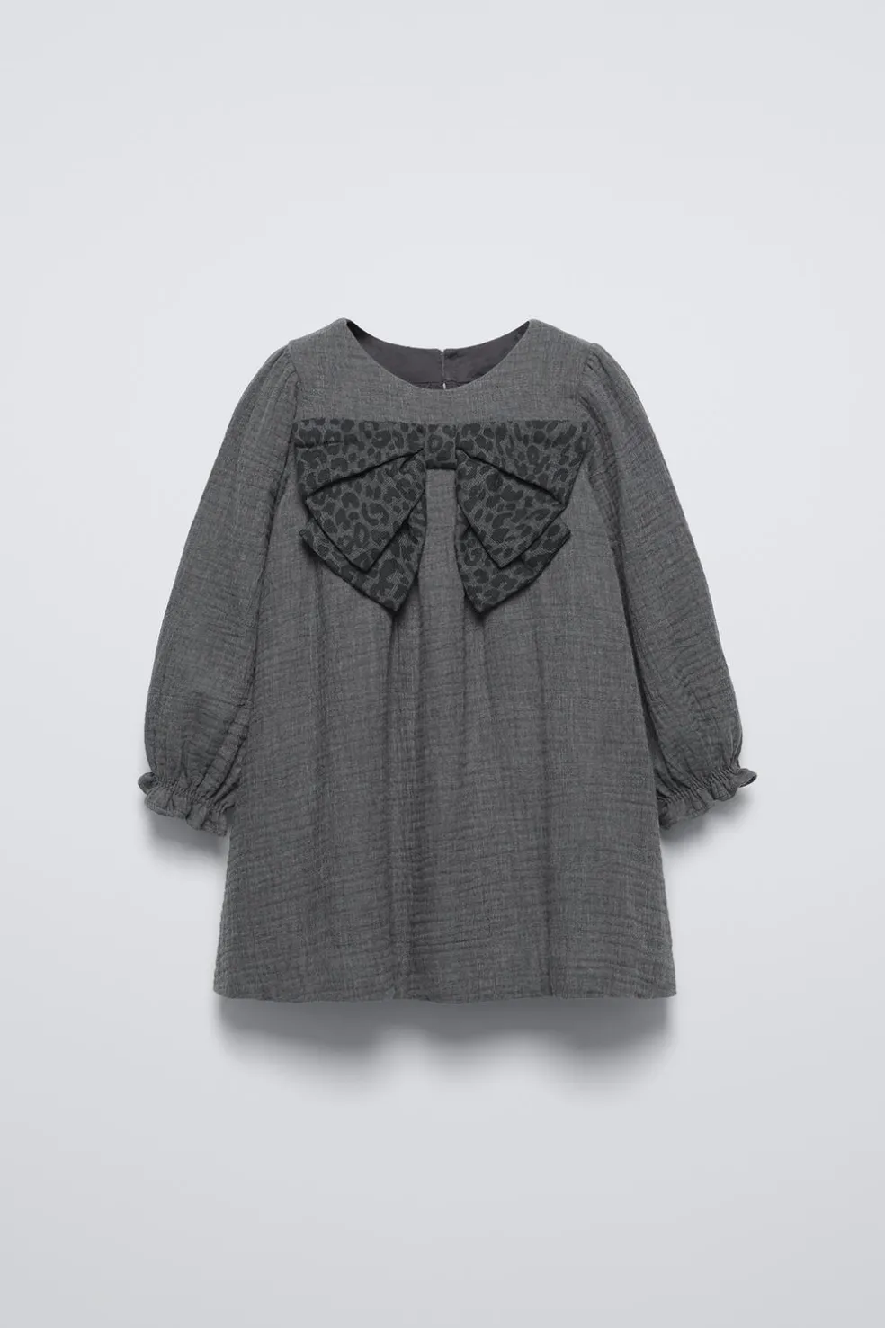 VESTIDO TEXTURA COM LAÇO ANIMAL PRINT-ZARA Best