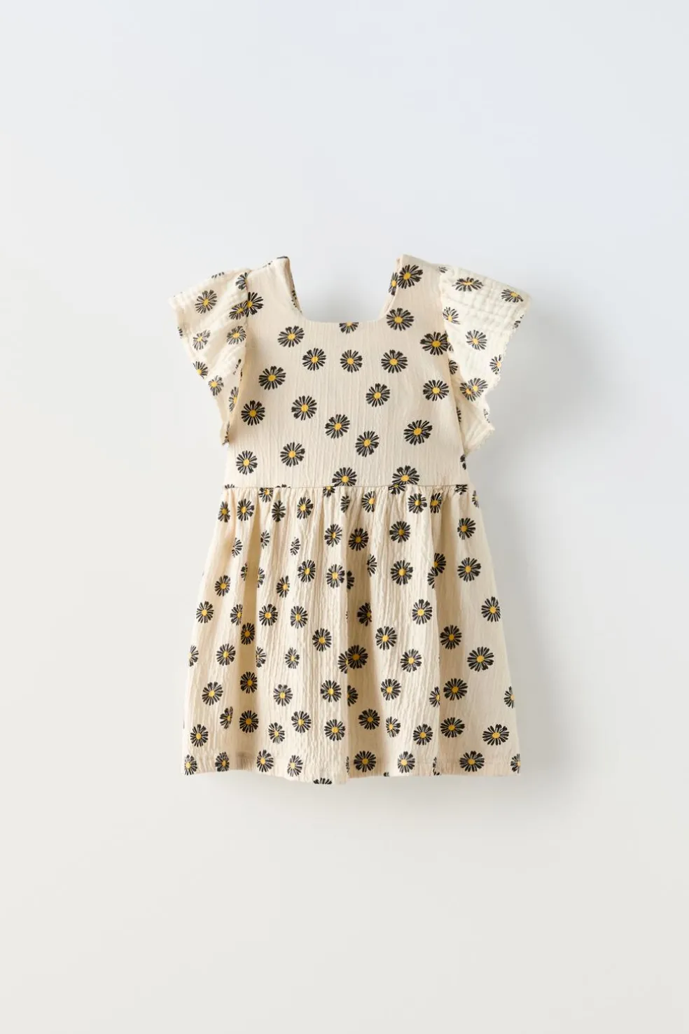 VESTIDO TEXTURA FLORES-ZARA Fashion