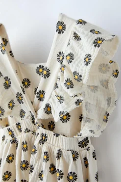 VESTIDO TEXTURA FLORES-ZARA Fashion