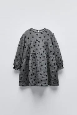 VESTIDO TEXTURA LAÇOS-ZARA Best Sale
