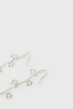 Z3D BRINCOS COMPRIDOS COM ESTRELAS-ZARA Best Sale
