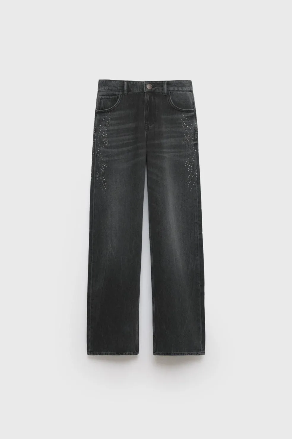 Z3D JEANS WIDE LEG TACHAS-ZARA Online