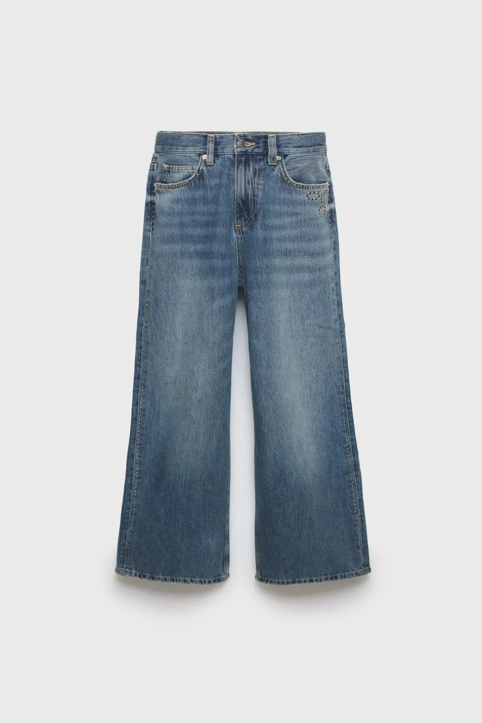 Z3D JEANS WIDE LEG TACHAS-ZARA Best