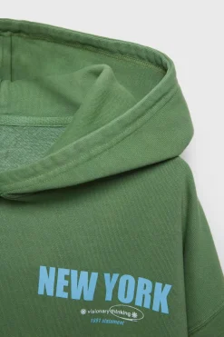 Z3D SWEATSHIRT OVERSIZE CAPUZ TEXTO-ZARA Flash Sale