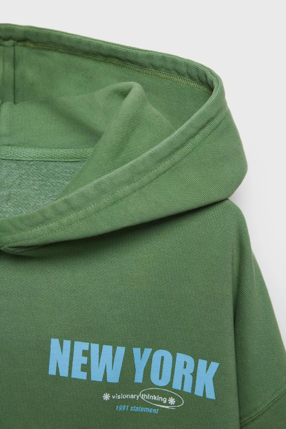 Z3D SWEATSHIRT OVERSIZE CAPUZ TEXTO-ZARA Flash Sale